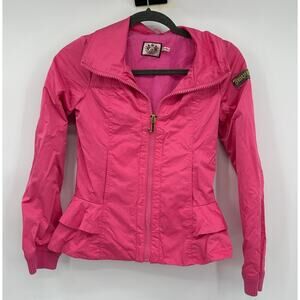Juicy Couture Pink Girl's Y2k Sassy Cute Zip Up Jacket Size 14